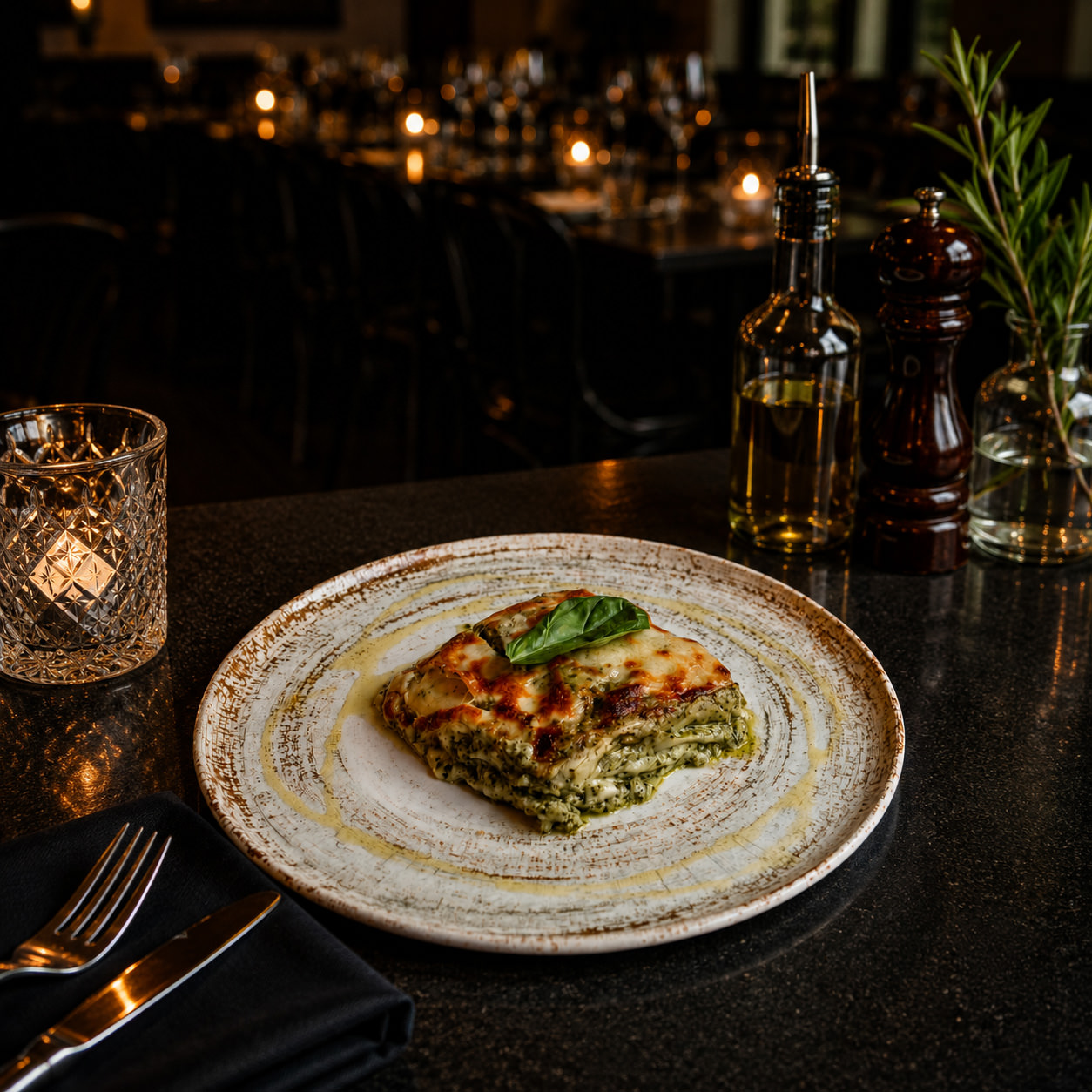 Lasaña Pesto